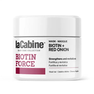 ماسک مو بیوتین لاکابین مناسب موهای ضعیف و ریزش‌دار lacabine biotin force