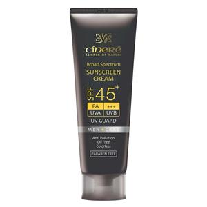 کرم ضد آفتاب مردانه سینره SPF45 حجم 50 میلی لیتر Cinere Sunscreen Cream SPF45 For Men 50ml