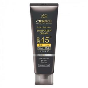 کرم ضد آفتاب مردانه سینره SPF45 حجم 50 میلی لیتر Cinere Sunscreen Cream SPF45 For Men 50ml