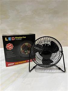 فن مدل پنکه ای LED رومیزی قطر 15 سانتی USB بزرگ 6 اینچی