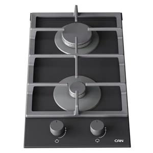 اجاق گاز صفحه‌ای کن مدل دو شعله شیشه ای Domino