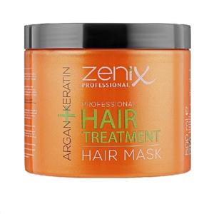 ماسک مو تغذیه کننده مو زنیکس Zenix حاوی آرگان و کراتین حجم 500 میل