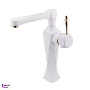 شیر روشویی بلند آبریز دار سانیا مدل الماس