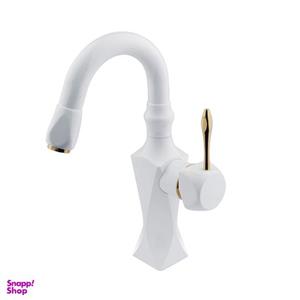 شیر روشویی کوتاه علم دار سانیا مدل الماس