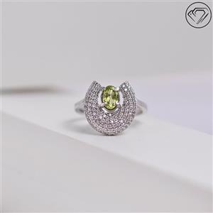 انگشتر نقره زنانه زبرجد مدل GA-1493 