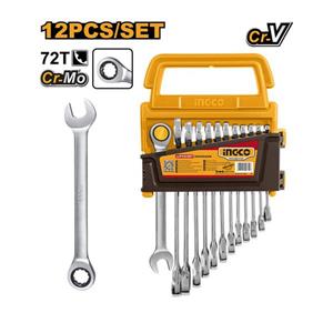 ست 12 عددی آچار یکسر جغجغه اینکو مدل HKSPAR1122