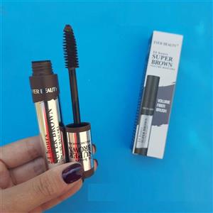 ریمل قهوه ای ضدآب Ever Beauty مدل SUPER BROWN