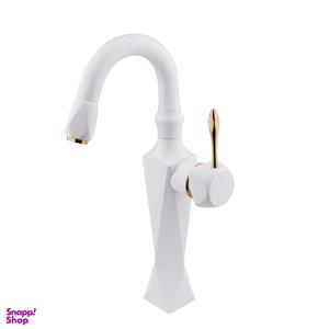 شیر روشویی بلند علم دار سانیا مدل الماس با 60 ماه ضمانت کروم