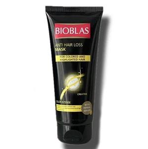 ماسک مو بیوبلاس BIOBLAS داخل حمام ضد ریزش، مخصوص موهای رنگ و هایلایت شده، حجم 200 میل- ترکیه