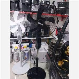 پنکه ایستاده دسینی  ریموت دار کنترل از راه دور رنگ سفید ومشکی (پس کرایه)