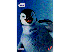 دفتر شکلاتی 80 برگ گاجکو طرح Happy Feet