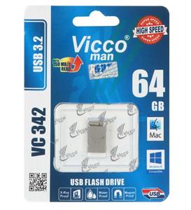 Vicco man VC342 S USB3.2 Flash Memory - 64GB نقره ای