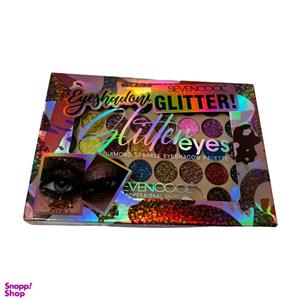 پالت سایه چشم گلیتری 36 رنگ مدل seven cool کد‌‌ a