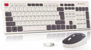 کیبورد موس بی سیم AULA AC308 سفید
