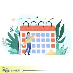 طراحی تقویم رومیزی اختصاصی