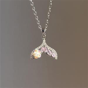 گردنبند دم وال و شکوفه