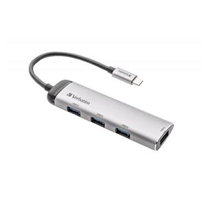 هاب 4 پورت USB-C ورباتیم مدل 49147