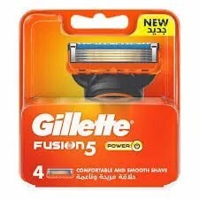 یدک ژیلت فیوژن پاور 5لبه 4عددی صابوندار