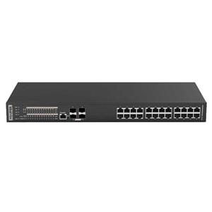 سوئیچ صنعتی HOP3440S1228-4TP هوپر با 24 پورت گیگ POE و 4 آپلینک فیبرنوری 10 گیگابیتی