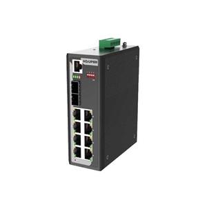 سوئیچ صنعتی HOP3412S1210-2TN هوپر با 8 پورت گیگابیتی POE و 2 پورت فیبر SFP