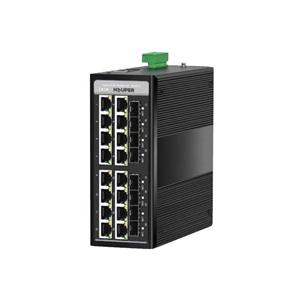 سوئیچ صنعتی HOP3412S1224-8TP هوپر با 16 پورت گیگابیتی POE و 8 پورت فیبر نوری SFP