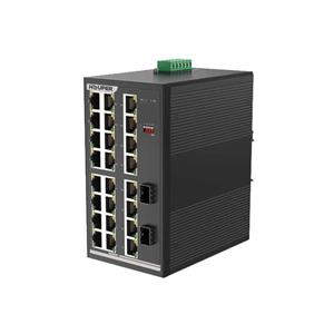 سوئیچ صنعتی بدون مدیریت HOP3412S1226-2TX هوپر با 24 اترنت گیگابیتی و 2 پورت فیبرنوری SFP