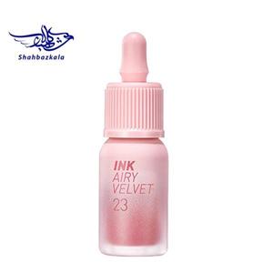 تینت لب کره ای مخملی و مات اورجینال کره ای پریپرا peripera ink velvet lip tint شماره ی 23