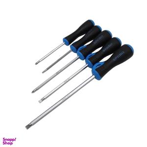 پیچ گوشتی دوسو و چهارسو اسپرو مدل YP-05-1829-905BX مجموعه 5 عددی