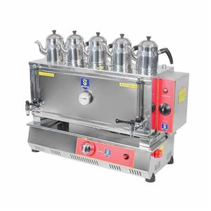 چای ساز صنعتی 5 قوری گازی کلاسیک سلطان SU-G550