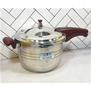 زودپز 7 لیتری تک دسته قرمز استیل نگیر