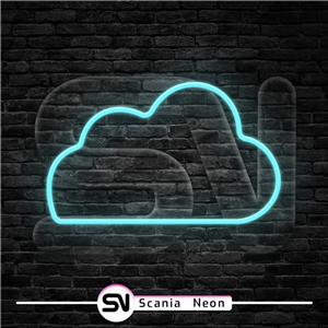 تابلو نئون ابر , تابلو نئون مینیمال کد 001ترانس