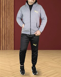 ست سویشرت شلوار کلاه دار طوسی Puma مدل 1782