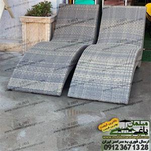 تخت کنار استخر حصیری مدل موج