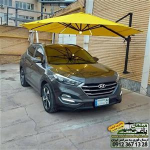 چتر دیواری مبلمان باغی با روشنایی