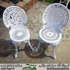 صندلی آلومینیوم طاووسی سایز بزرگ 1نفره