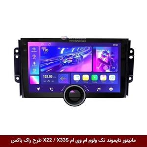 مانیتور دایموند تک ولوم ام وی ام X22 / X33S طرح راک باکس مدل 10 و 11 اینچ