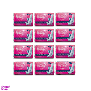 پک اقتصادی نوار بهداشتی صورتی مای لیدی (My Lady) مدل بسته 12 عددی