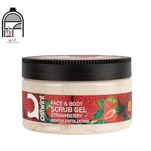 اسکراب صورت و بدن مدل توت فرنگی 300میل استوینت Ostwint Face And Body Scrub Gel Strawberry 300ml