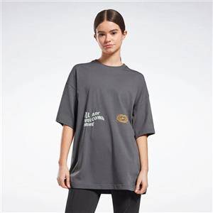 تیشرت زنانه ریباک مدل classic good vibes graphic women’s t-shirt
