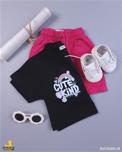 کراپ مشکی کیوت کیدز برند مانکی گروه سنی 3 تا 6 سال کد 1447