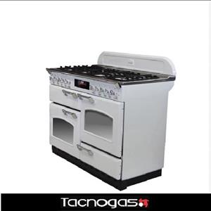 اجاق گاز7شعله تاکنوگاز فالکون4فر تمام لعاب رنگ سفید و مشکی دسته و ولوم طلایی(هزینه ارسال پس کرایه با خریدار محترم هست)