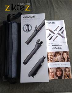 سشوار و فر کننده اتو مو حالت‌ دهنده مو چند کاره پرقدرت visage 3 in 1 multifunctional hair styler (اورجینال)