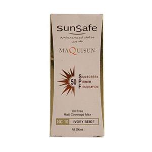 کرم ضد آفتاب کرم پودری و پرایمری مکیسان سان سیف ⁺SPF50 _ قیمت قدیم روی جلد