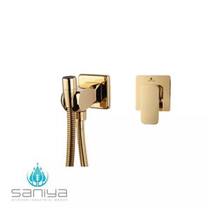 شیر توالت توکار  سانیا مدل ارغوان رنگ طلایی