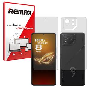 گلس صفحه نمایش و پشت گوشی ایسوس ROG Phone 9 مدل هیدروژلی شفاف برند ریمکس کد SS