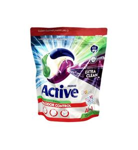 پاد ماشین لباسشویی (قرص ماشین لباسشویی )  اکتیو مدل All in 1  - بسته 15 عددی