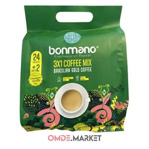 کافی میکس 3 در 1 گلد برزیل بن مانو