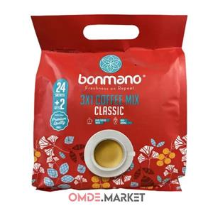 کافی میکس 3 در 1 کلاسیک بن مانو 24 عددی