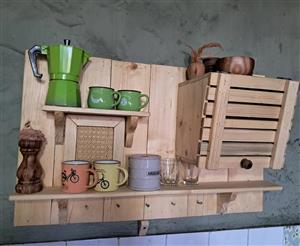 شلف اویز دار روستیک آقای نجار مدلSH56