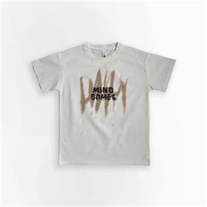 تیشرت بچگانه اسپرت وارداتی برند LOGG مدل Mind games رنگ استخوانی